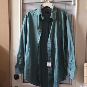 Teal Button-Up Shirt